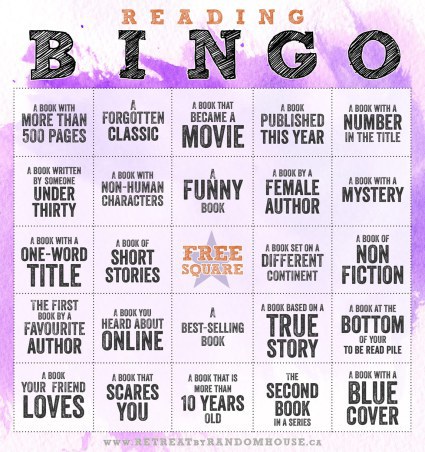 Reading Bingo 2017 - A life in books
